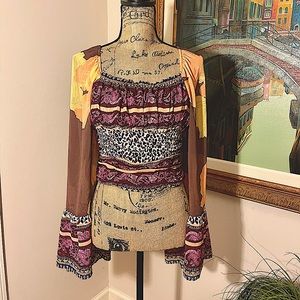 Free People bohemian flowy top